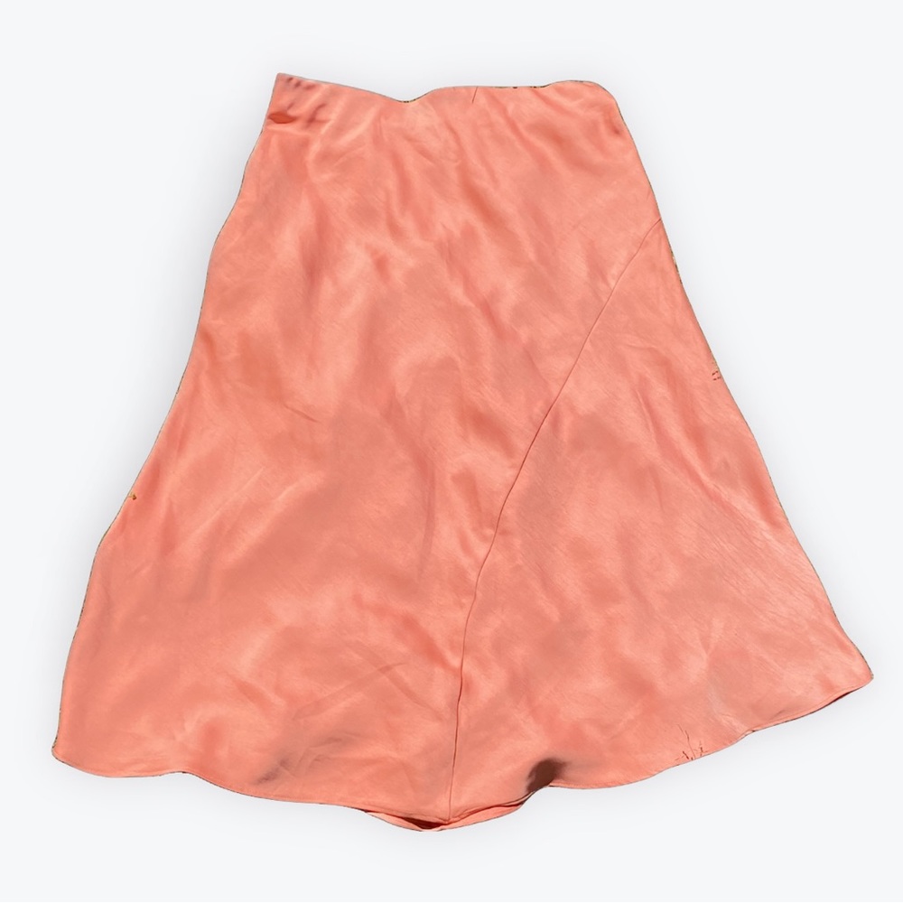 Peachy/Salmon Summer Midi Skirt | A New Day | Size S | Small snags pictured |